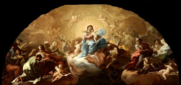 La Virgen con el Niño rodeada de santos (Museo de Zaragoza)