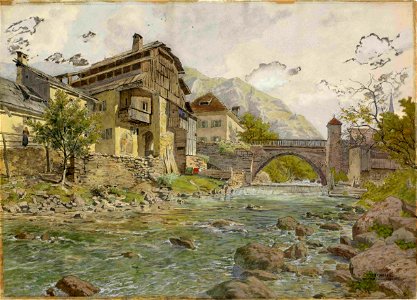 Ladislav Benesch - Pogled na Tržič in Tržiško Bistrico