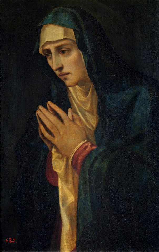 La Virgen en contemplación, de Tiziano (Museo del Prado) - Free Stock ...