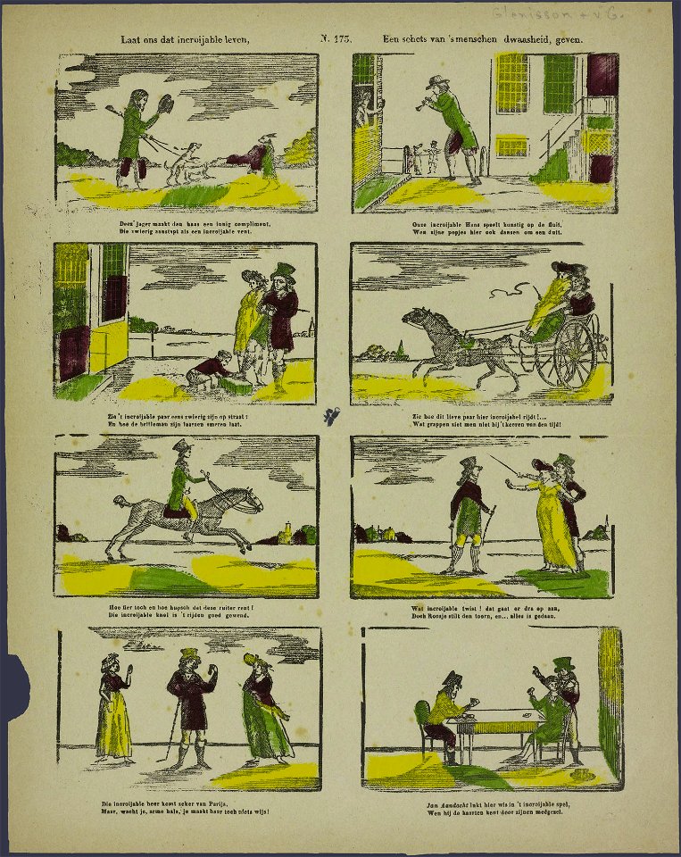 Laat ons dat incroijable leven, Een schets van 's menschen dwaasheid, geven-Catchpenny print-SMC K 0137