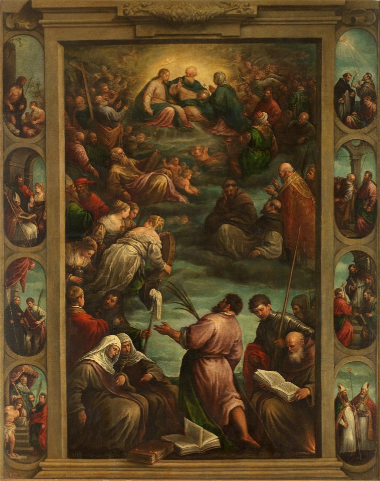 La Virgen María en el Cielo, de Francesco Bassano (Museo del Prado)