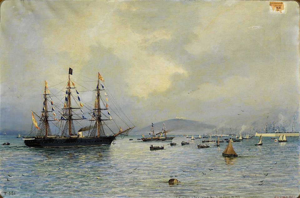 La vuelta a la patria, el día 9 de enero de 1875 (Museo del Prado)