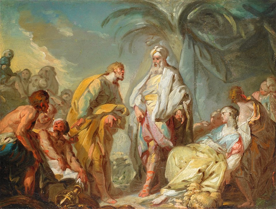 Laban and Rachel - Jean-Baptiste-Henri Deshays de Colleville