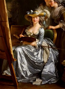 Labille-Guiard, Adélaïde - Selfportrait - 1785 - cropped. Free illustration for personal and commercial use.