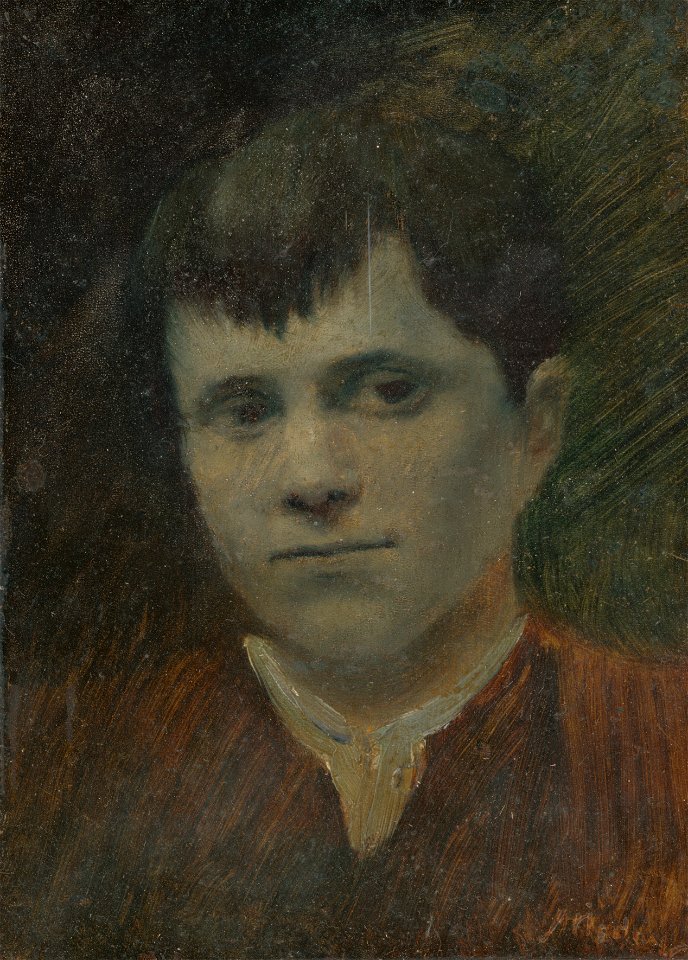 Ladislav Mednyánszky - Head of a Peasant Boy - O 81 - Slovak National Gallery