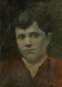 Ladislav Mednyánszky - Head of a Peasant Boy - O 81 - Slovak National Gallery