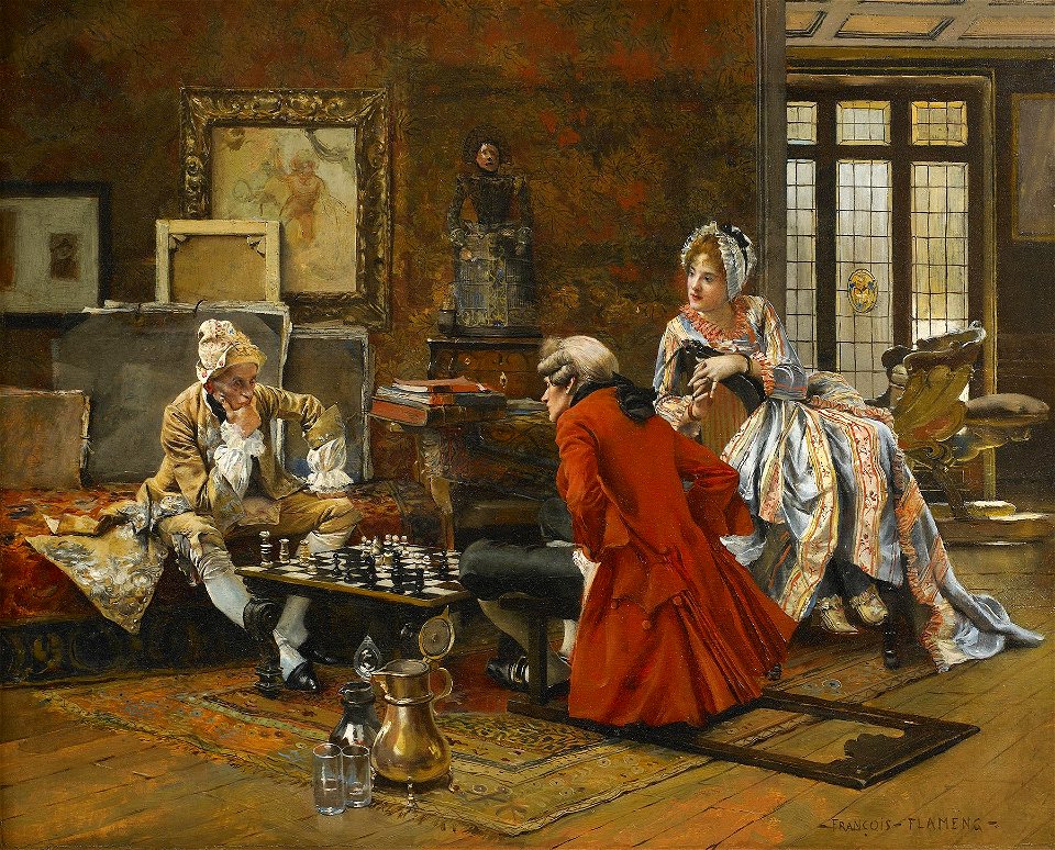 La-partie-dechecs - François Flameng
