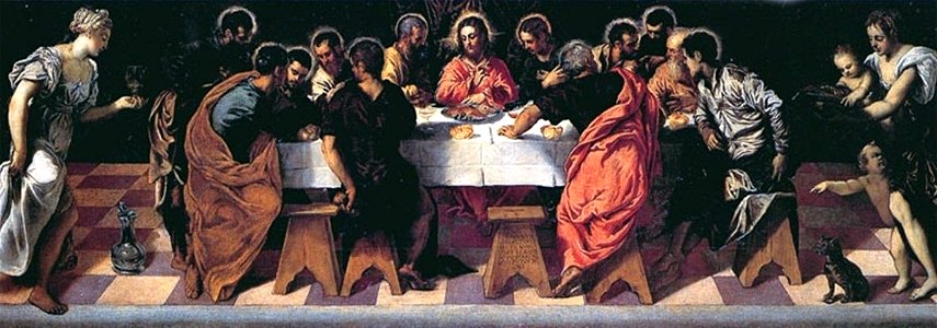 La Última Cena (Iglesia de San Marcuola, Venecia, 1547) - Tintoretto