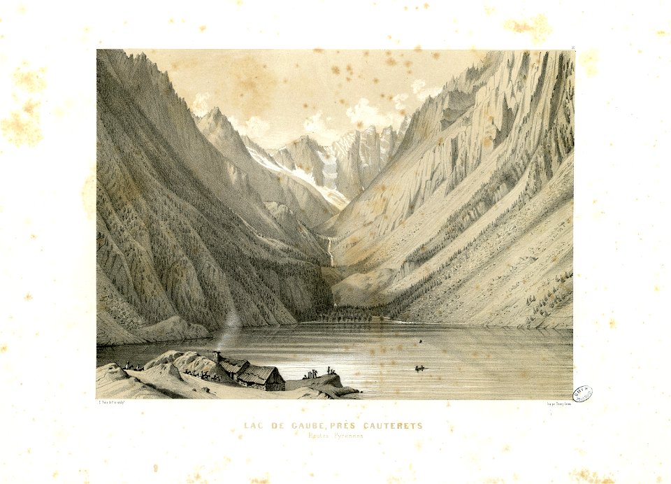 Lac de Gaube, près Cauterets (Hautes-Pyrénées) - Fonds Ancely - B315556101 A PARIS 1 048