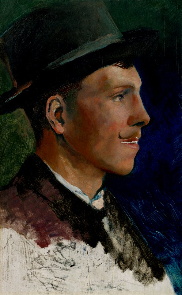 Ladislav Mednyánszky - Dedinský chlapec s fúzikmi - O 6777 - Slovak National Gallery