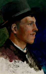 Ladislav Mednyánszky - Dedinský chlapec s fúzikmi - O 6777 - Slovak National Gallery