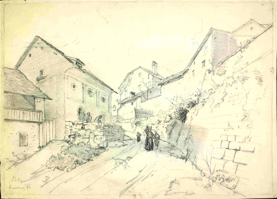 Ladislav Benesch - Motiv iz Kranja (2)