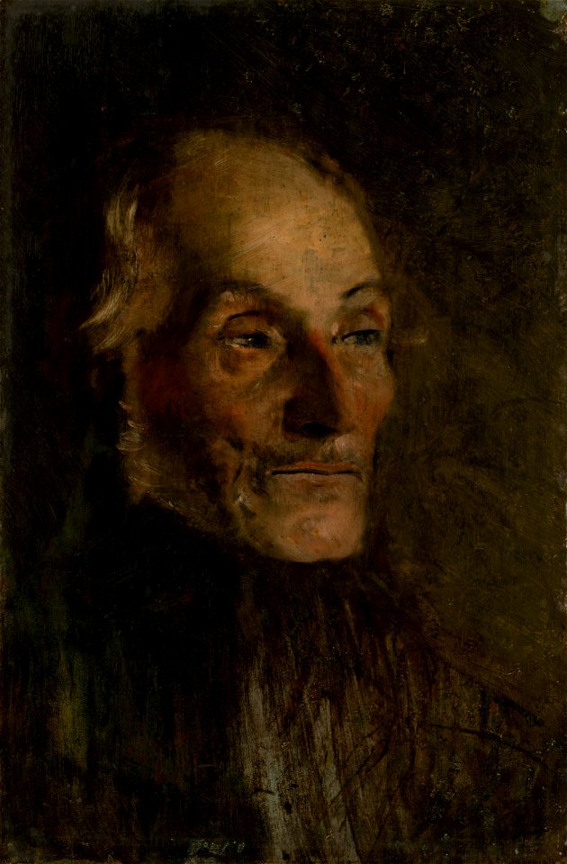 Ladislav Mednyánszky - Head Study of an Old Man - O 617 - Slovak National Gallery