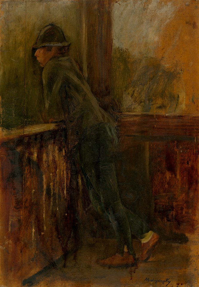 Ladislav Mednyánszky - Boy on the Porch - O 2823 - Slovak National Gallery