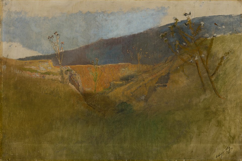 Ladislav Mednyánszky - Landscapes with Thistles - O 1089 - Slovak National Gallery