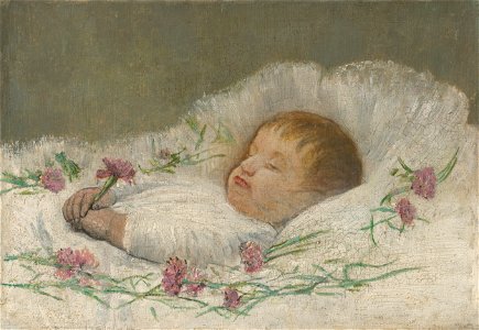 Ladislav Mednyánszky - Dead Nephew's Head. Dead Nephew Ladislav Štefan Eduard Filip Czóbel. - O 4966 - Slovak National Gallery