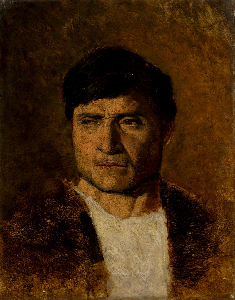 Ladislav Mednyánszky - Man in a Fur - O 1378 - Slovak National Gallery