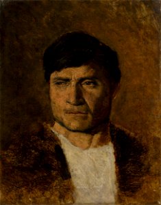 Ladislav Mednyánszky - Man in a Fur - O 1378 - Slovak National Gallery