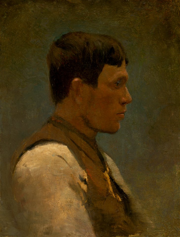 Ladislav Mednyánszky - Mladý chlapec z profilu - O 6786 - Slovak National Gallery