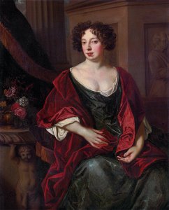 Lady Essex (née Rich) Finch, by studio of Peter Lely. Free illustration for personal and commercial use.