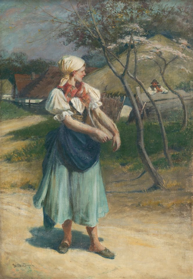 Lajos Deák-Ébner - Dedinský rozhovor - M 627 - Ernest Zmeták Art Gallery