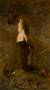 Ladislav Mednyánszky - Kneeling Convict - O 4930 - Slovak National Gallery
