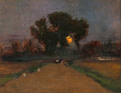 Ladislav Mednyánszky - Krajina so zapadajúcim slnkom - O 640 - East Slovak Gallery