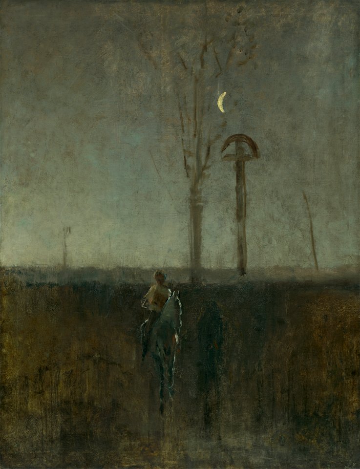 Ladislav Mednyánszky - Krajina s jazdcom - O 769 - East Slovak Gallery