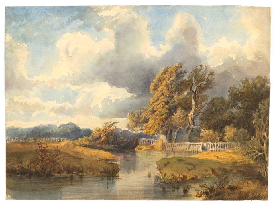 Ladislav Mednyánszky - Lake in a Swiss Park - K 4277 - Slovak National Gallery