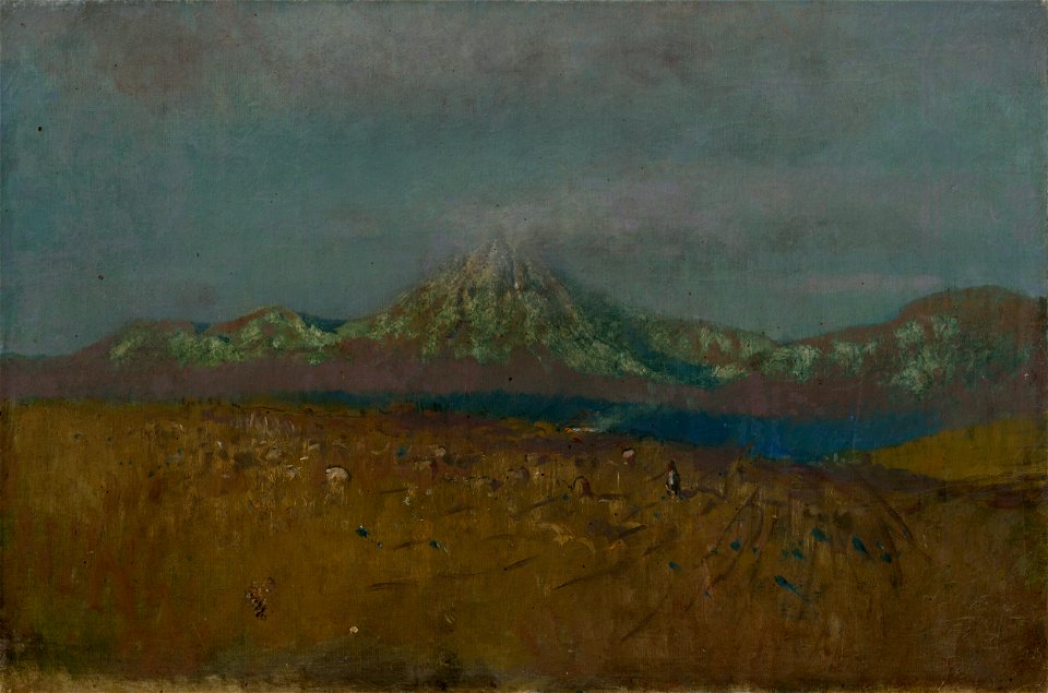 Ladislav Mednyánszky - Digging out Potatoes under the Tatras - O 4973 - Slovak National Gallery