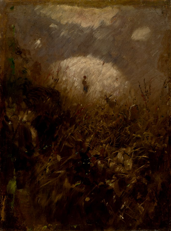Ladislav Mednyánszky - Summer Day. Goatsherd with a Goat - O 4996 - Slovak National Gallery