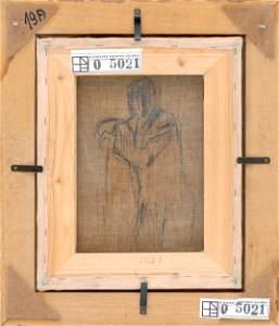 Ladislav Mednyánszky - Muž opierajúci sa o palicu - O 5021-b - Slovak National Gallery