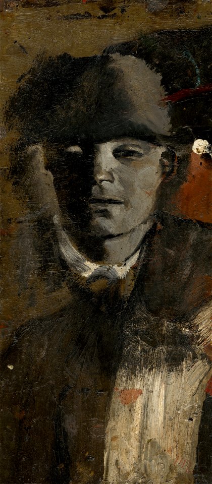 Ladislav Mednyánszky - Mladý muž v klobúku - O 6725 - Slovak National Gallery