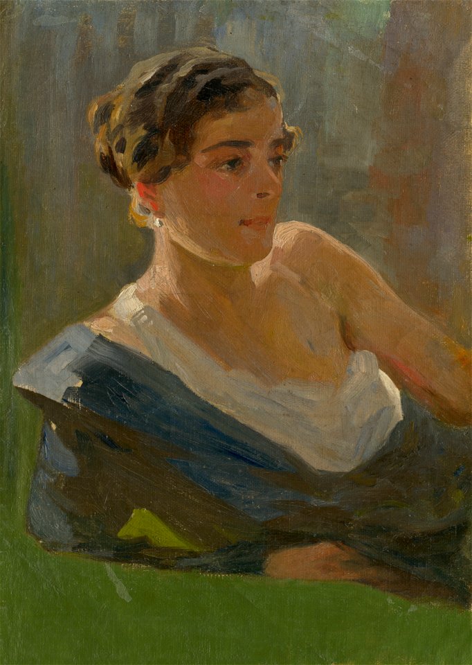 Ladislav Mednyánszky - Odpočívajúca dáma - O 6754 - Slovak National Gallery