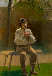 Ladislav Mednyánszky - Sediaci sedliak - O 3277 - Slovak National Gallery