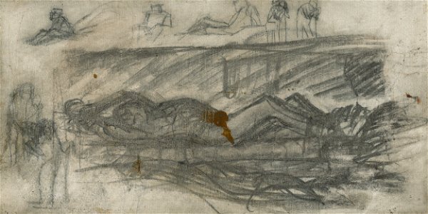 Ladislav Mednyánszky - Study of a Bound Slave and Other Motifs - O 4946 - Slovak National Gallery