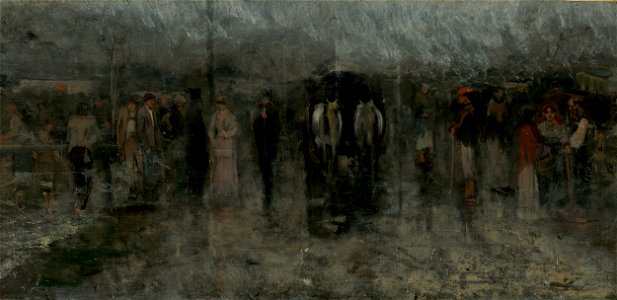 Ladislav Mednyánszky - Gloomy Fair I. (Outcasts) - O 4975 - Slovak National Gallery