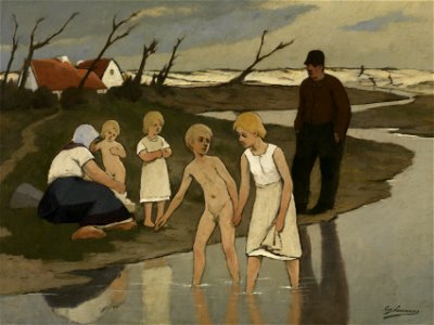 Eugène Laermans - Badende kinderen (KMSKA)