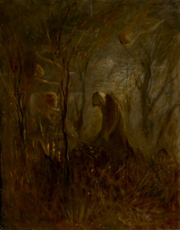 Ladislav Mednyánszky - Modlitba nad hrobom - O 3858 - Slovak National Gallery