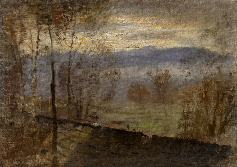 Ladislav Mednyánszky - Podvečerná krajina s riekou - O 6724 - Slovak National Gallery