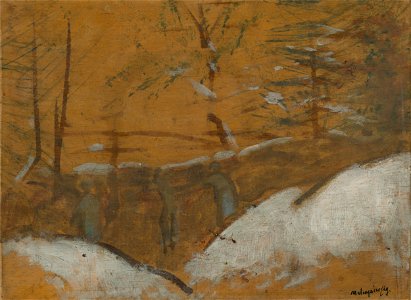 Ladislav Mednyánszky - Trenches in Winter - O 1310 - Slovak National Gallery