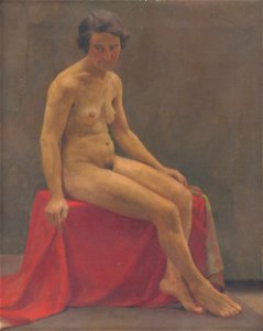 Ladislav Treskoň - Seated Nude - O 4728 - Slovak National Gallery