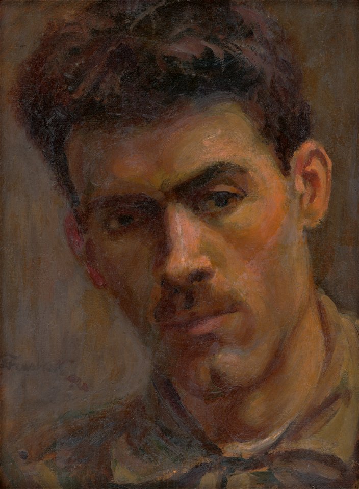 Ladislav Treskoň - Head Study of a Man - O 5273 - Slovak National Gallery