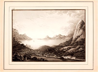 Lagoa Rodrigo de Freitas com Morro do Corcovado. (Rio de Janeiro), da Coleção Brasiliana Iconográfica