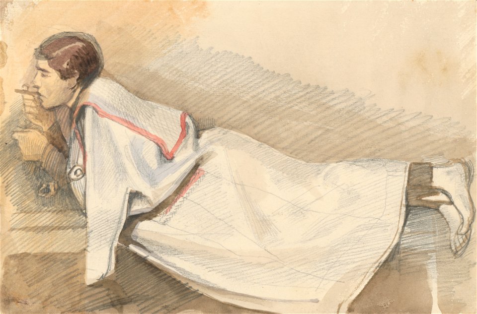 Ladislav Mednyánszky - Ležiaci paholok - K 4120-a,b - Slovak National Gallery