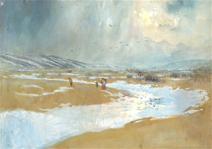 Ladislav Mednyánszky - Spiš Landscape in Winter - K 11076 - Slovak National Gallery