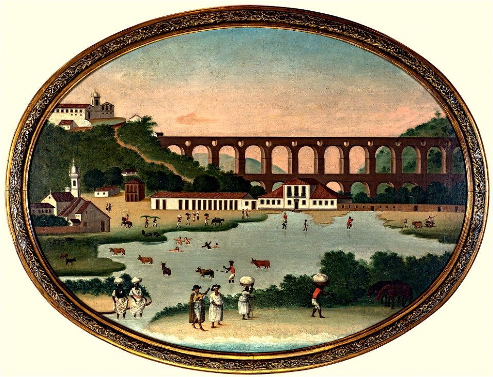 Lagoa do Boqueirão e Aqueduto da Carioca, da coleção Museu Histórico Nacional