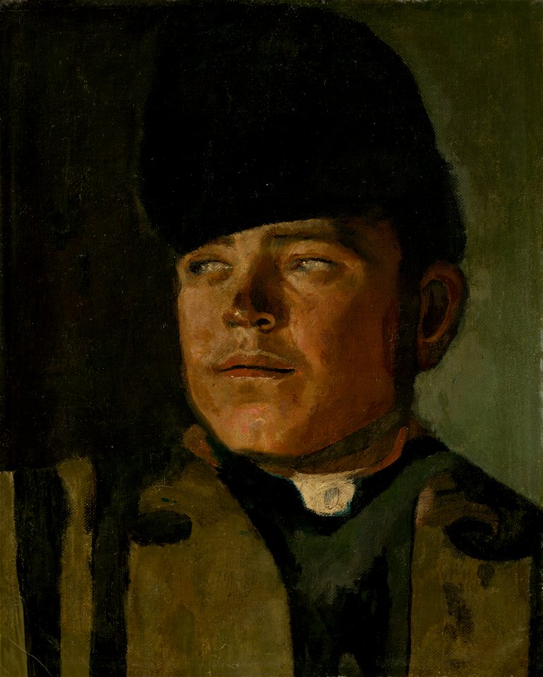 Ladislav Mednyánszky - Groom in a Fur Cap - O 4937 - Slovak National Gallery