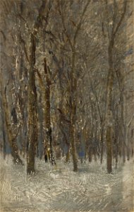 Ladislav Mednyánszky - Zimný les - O 3124 - Slovak National Gallery