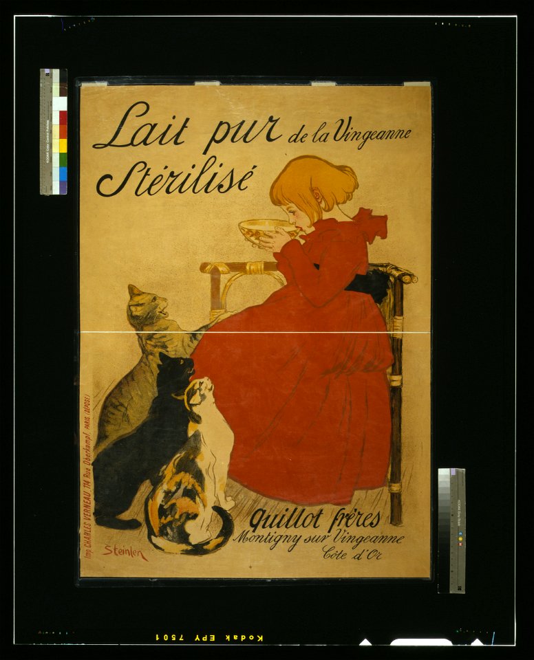 Lait pur stérilisé de la Vingeanne - Steinlen. LCCN2004665791